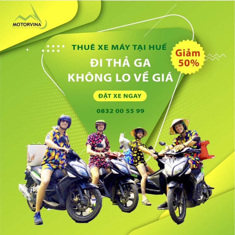 Khác Thuê Xe máy ga số giá rẻ tại Huế